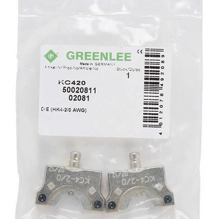 2/0 CU AWG Die Set