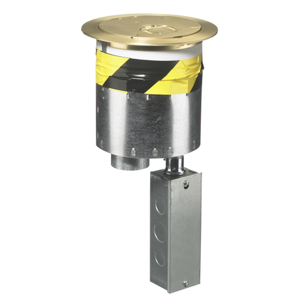 Recessed 6" Series, Kit, (1) S1R6PTFIT fitting; (1) S1R6CVRBRS Brass Plated Recessed Cover; (1) S1R6SPD Sub Plate; (1) S1R6SPE Sub Plate; (1) S1R6SPH Sub Plate; (1) S1R6DIV Low Voltage Divider and (1) S1FRPT Hubbell Junction Box