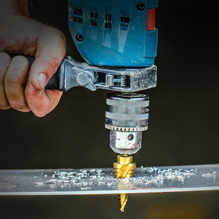 Spiral Step Bit, #1, 1/8" - 1/2"