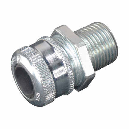 Eaton Crouse-Hinds series CGB cable gland, Cable range min/max: 1.000-1.188", Non-armoured and tray cable, Non-armoured, Steel, General purpose, 1" NPT