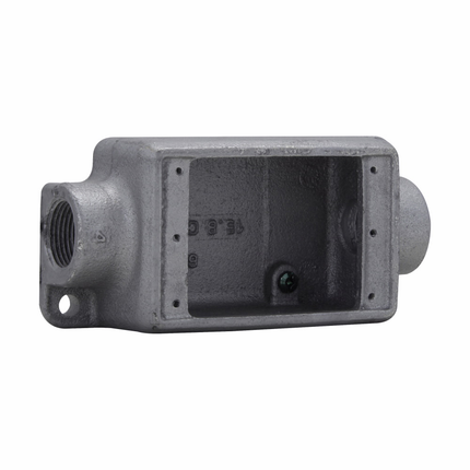 Eaton Crouse-Hinds series Condulet FD device box, Deep, Feraloy iron alloy, Single-gang, C shape, 1"