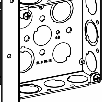 1-1/2" DEEP, 4" SQUARE (4S) BOX WELDED WITH MKO & AB BRACKET