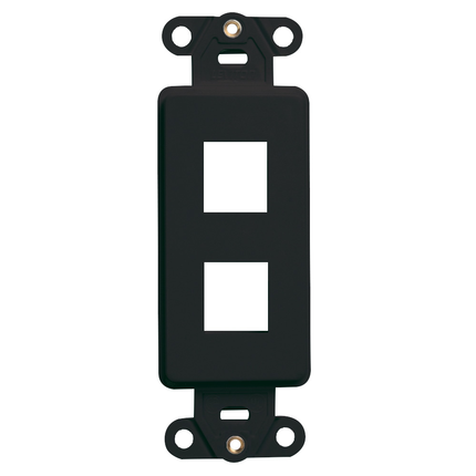 QUICKPORT‚Ñ¢ Decora Insert, 2-Port, Black
