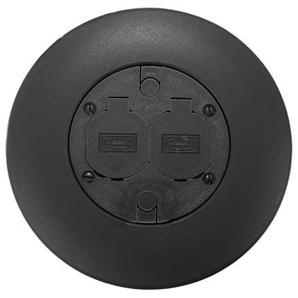 Flush Duplex Series, Flush Service Fitting, Black