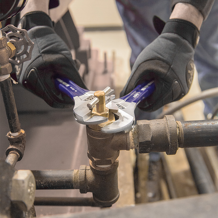 Slim-Jaw Adjustable Wrench, 8-Inch