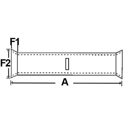 Copper Flex Cable Short Barrel Compression Splice #2 Awg