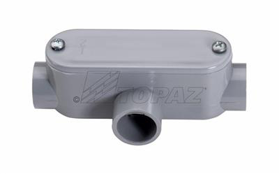 1-1/2" Schedule 40 PVC T Type Conduit Bodies