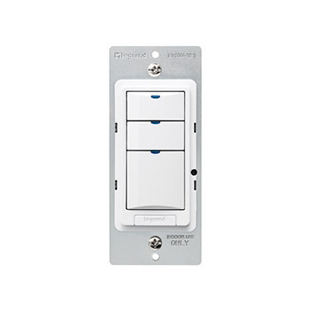 Wattstopper® Low Voltage Switch, 2-Button with LED, Black