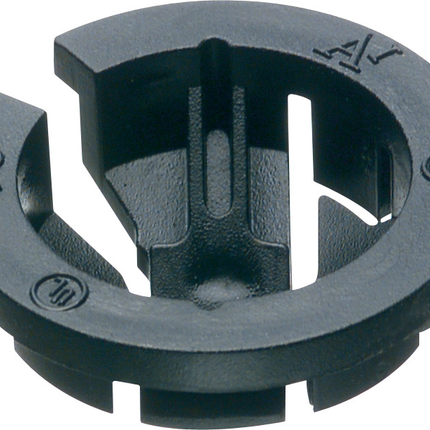 Black Button Non-Metallic Push-in Connector 3/4"