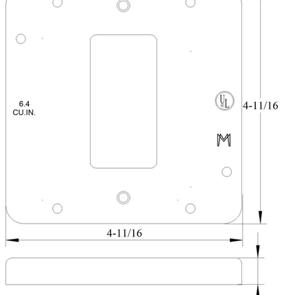 11532, Electrical Square Box Cover