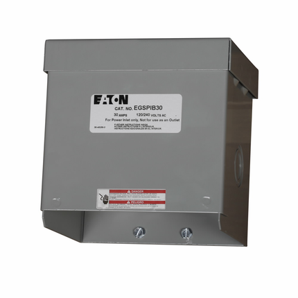 Eaton power inlet box, 30 A, Single-phase, Standard T phasing