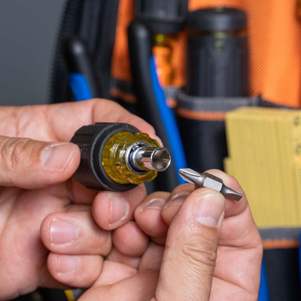 Multi-Bit Screwdriver / Nut Driver, 6-in-1, Stubby, Ph, Sl Bits