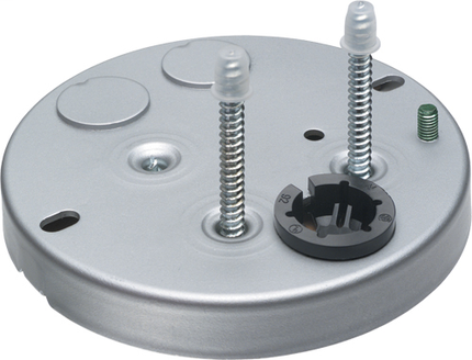 Steel pan box, fan and fixture rated mounting boxes. 70lb fan, 200lb fixture rated. For 1/2" and 5/8" drywall. 6.0 cu.