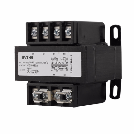 Eaton, type MTE, industrial control transformer, pv: 200/220/440v, 208/230/460v, 240/480v, taps: none, sv: 23/110v, 24/115v, 25/120v, 55°c, 45 va, cu magnet wire