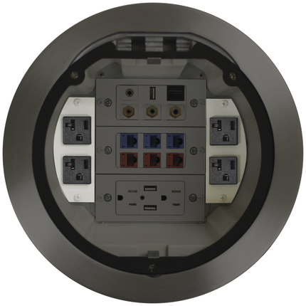 Recessed 8" Series, Cover Assembly, Nickel Plated Finish
