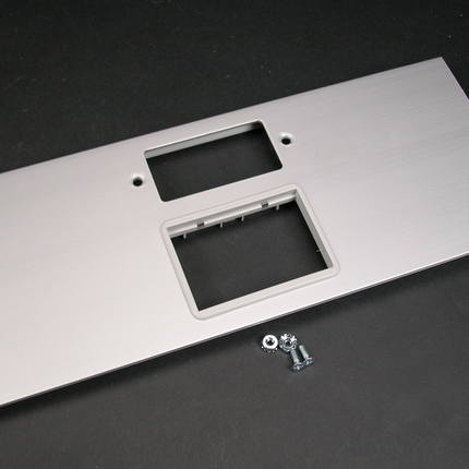 AL5200 Large Multi-Channel Raceway GFCI and 6A Mini Adapter Cover Plate