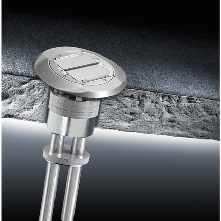 SystemOne, Fire-Rated Poke-Through, 4" Fitting Only, (1) 1" EMT for Power, (1) 1" EMT for Low Voltage