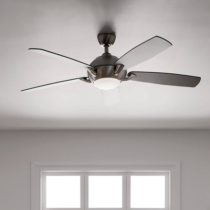 Geno LED 54" 5 Blade Fan in Stainless