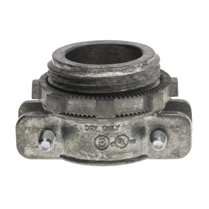 Two Screw Strap Type MC Connector 3", Die Cast Zinc Round