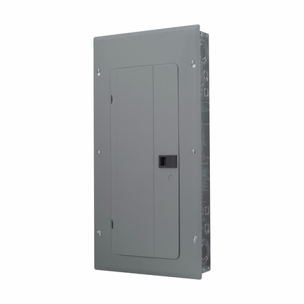 Eaton Eaton BR main lug loadcenter,Indoor,Main lug only,200 A,X5,Aluminum,Gray, NEMA 1,Metallic,10kAIC,CSR2200,Surface,flush,NEMA 1,60 Circuits,Twenty-four pole,30 Spaces,Two hots,a neutral,and a ground,Single-phase,120/240V,#1–300 kcmil