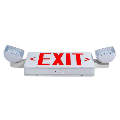 LED Red Exit & Emergency Combo Remote Capable