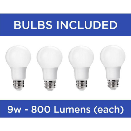 Four-light ceiling fan light