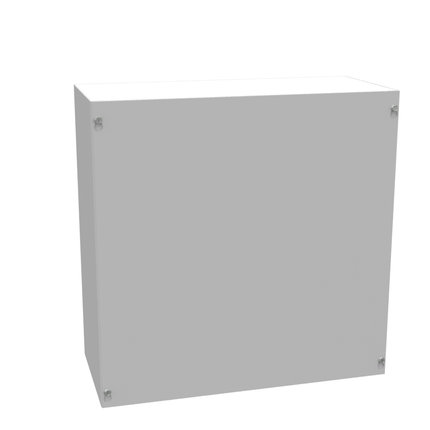 18x8x18 Screw Cover Type 1 UL Steel No KO Gray Cover w/ Teardrop Slots Holes In Back