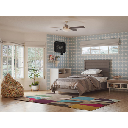 60" 5 Blade Ceiling fan in Brushed Nickel