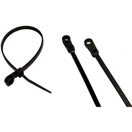 UV Mounting Nylon Cable Ties 50LB 8"