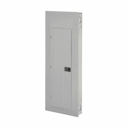 Eaton BR main breaker loadcenter, No feed-thru lugs, Main circuit breaker CC, 200 A, L1, Aluminum, Cover included, NEMA 1, Metallic, 25 kAIC, 42-Ckt, 30 Spaces, 4-wire, Three-phase, #1 AWG-250 kcmil Cu/Al, Combination, 208 Y/120, 240 V