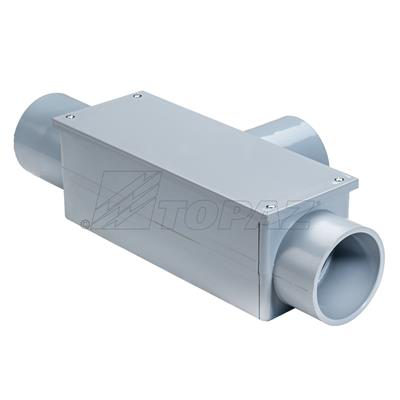 2-1/2" Schedule 40 PVC T Type Conduit Bodies