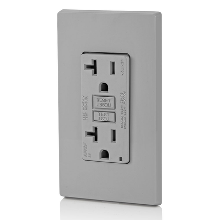 20 Amp, Self Test, Tamper-Resistant Dual-Function AFCI/GFCI Outlet with LED Indicator Light