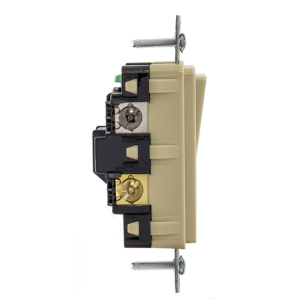 tradeSELECT® Decorator Rocker Switch, 4-Way 15A Push Back and Side Wired