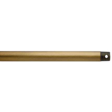 Dual Threaded 36" Downrod Natural Brass