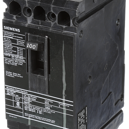 BREAKER ED 3P 100A 480V 18KA SW LD LUG