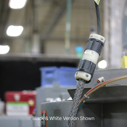 Locking Plug, 30 Amp, 480 Volt, Industrial Grade, Black & White