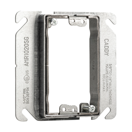 Adjustable Mud Ring, 1 Gang, 3/4"–1 1/2" Drywall