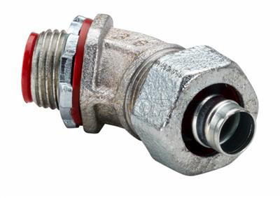 3/4" 45° Liquidtight Connector with Insulated Throat
