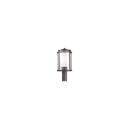 HUBBARDTON FORGE 345610-SKT-10-ZS0283 OUTDOOR POST LIGHT WITH GLASS OPTIONS; ALUMINUM. POST PIER MOUNT AND COVER CAP SOLD SEPARATELY. MERIDIAN