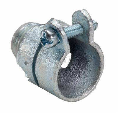 1-1/4" Insulated Throat Squeeze Type Straight BX-Flex Connector