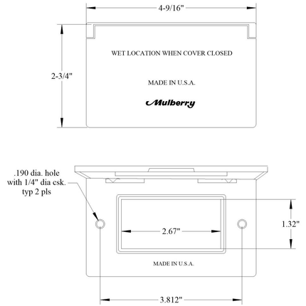30451, Weatherproof Device Box Cover