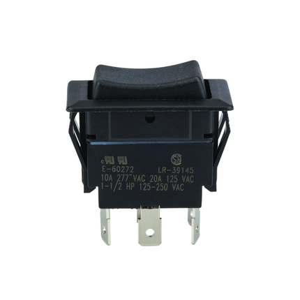 Rocker Switch Maintained DPDT On-Off-On