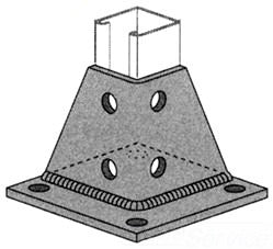 ALLIED TUBE AND CONDUIT PS-3040-EG PS 3040 POST BASE USE WITH PS 200 AND PS 210