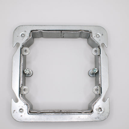 2-GANG ADJUSTABLE RING FOR 4 IN BOXES 4 X 4X 1/2 X 1-1/2