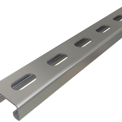 ALLIED TUBE AND CONDUIT PS-500-EH-20-PG PS 500 EH 1 5/8 IN. X 13/16 IN. X 14 GA. CHANNEL WITH 1 1/8 IN. X 9/16 IN. ELONGATED HOLES ON 2 IN. CENTERS