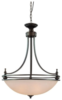 CRAFTMADE 25434-OB SEYMOUR 4 LIGHT INVERTED PENDANT IN OILED BRONZE