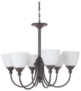 CRAFTMADE 39926-ESP BRIGHTON 6 LIGHT CHANDELIER IN ESPRESSO