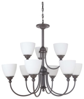 CRAFTMADE 39929-ESP BRIGHTON 9 LIGHT CHANDELIER IN ESPRESSO