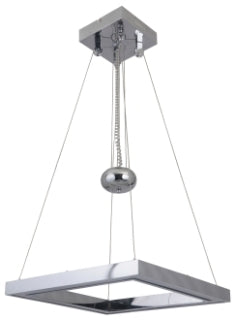 CRAFTMADE 46131-CH-LED BALANCE 1 SQUARE LED ADJUSTABLE PENDANT IN CHROME