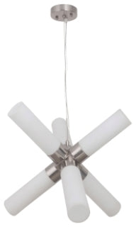 CRAFTMADE P810PLN6 6 LIGHT MINI PENDANT IN POLISHED NICKEL